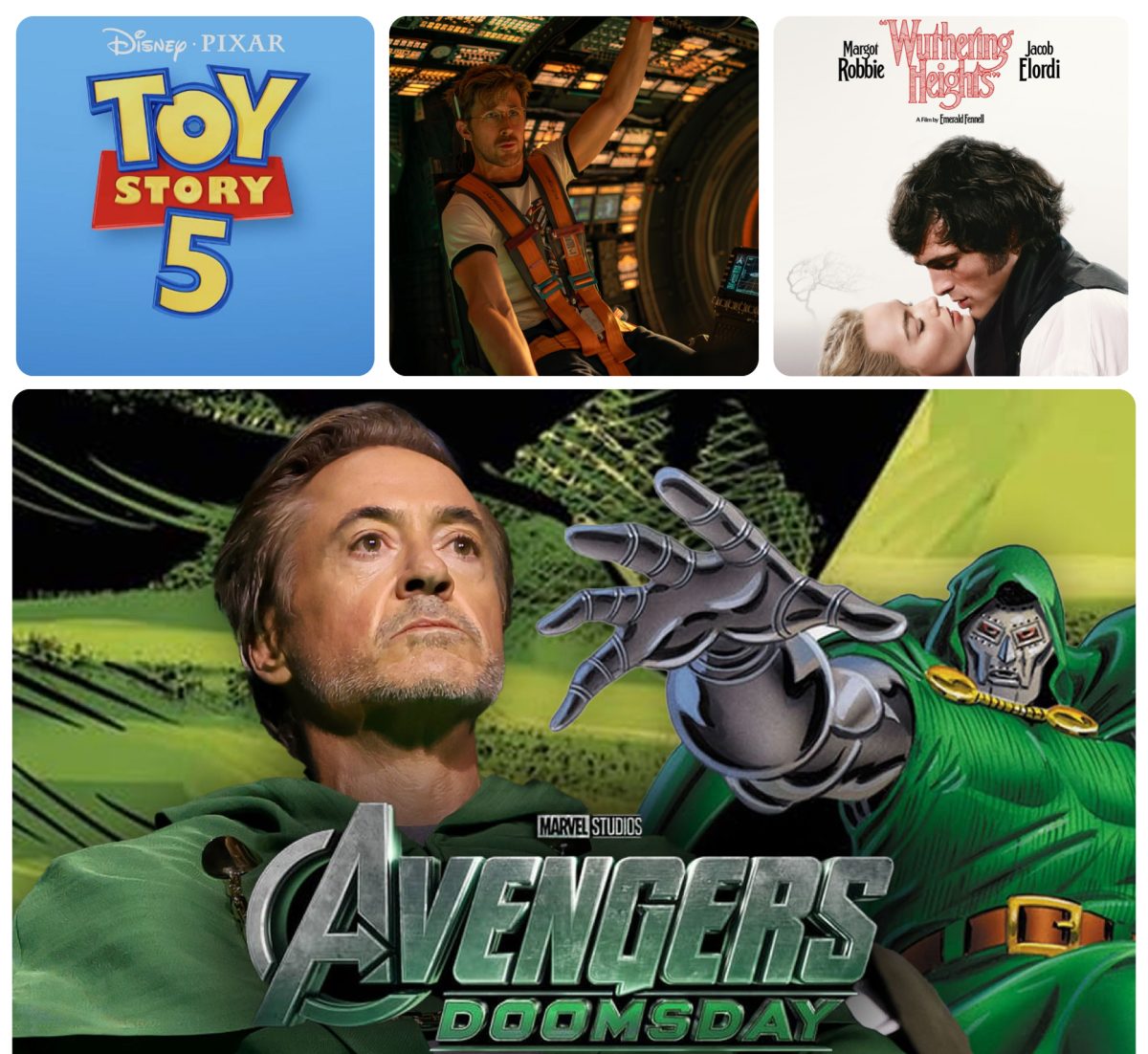 Toy Story 5, Project Hail Mary, Wuthering Heights and Avengers: Doomsday are just some of the movies coming out in 2026